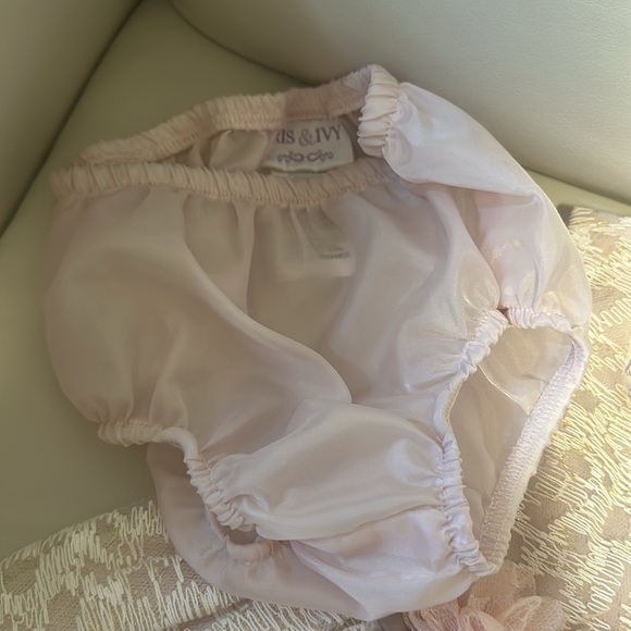 Iris and Ivy tulle dress with nappy in pink and gold. Size 18 months - Picture 4 of 4